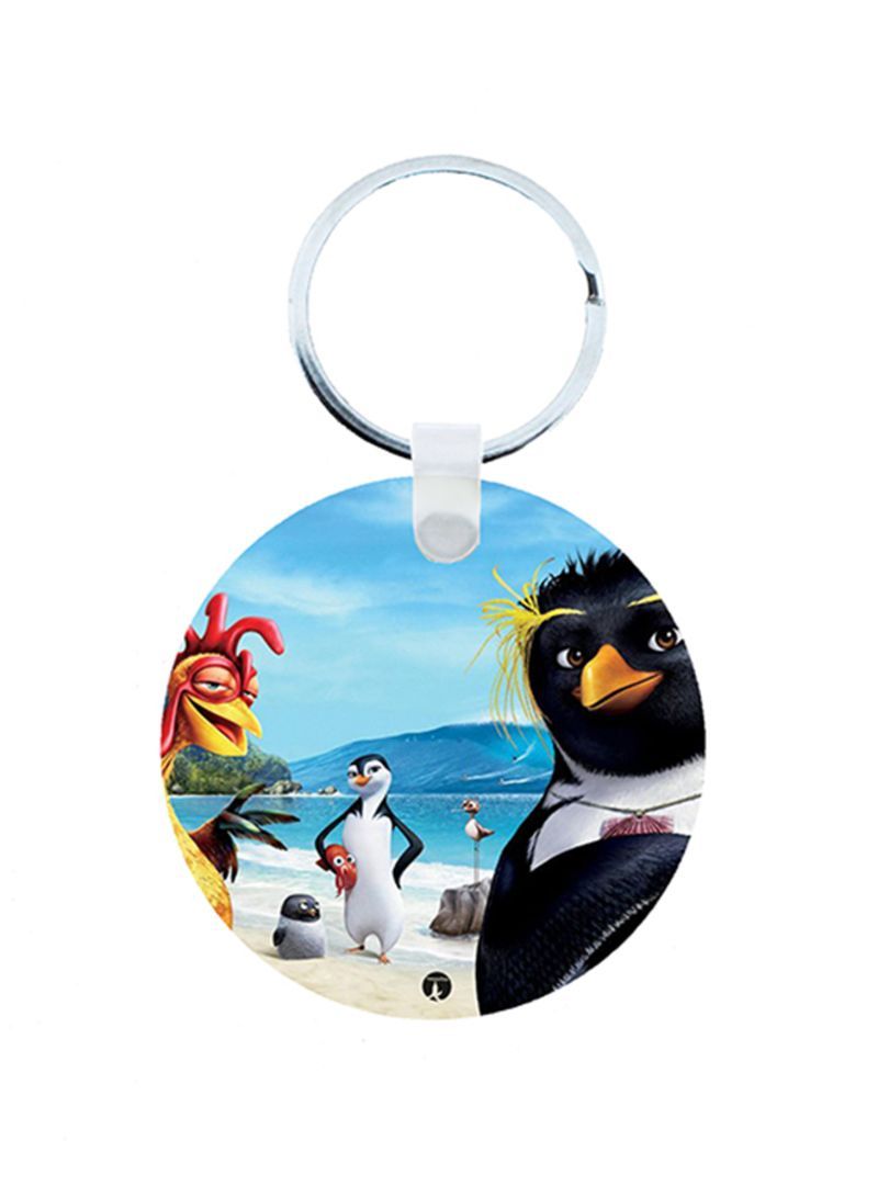 Surf'S Up Wooden Keychain