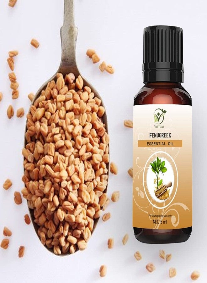 افتراضي زيت الحلبة (ميثي دانا) العطري من فيرتوال، زيت نقي وطبيعي وغير مخفف للتدليك والعناية بالشعر والقشرة وتهيج الجلد وتقليل حب الشباب والعناية بالبشرة (15 مل) - Image 2