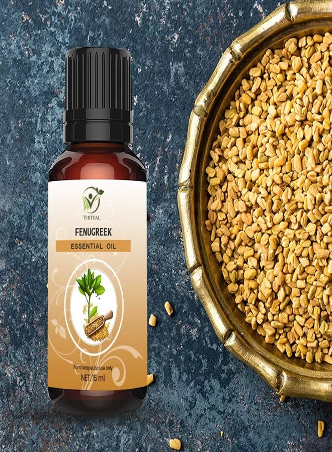 افتراضي زيت الحلبة (ميثي دانا) العطري من فيرتوال، زيت نقي وطبيعي وغير مخفف للتدليك والعناية بالشعر والقشرة وتهيج الجلد وتقليل حب الشباب والعناية بالبشرة (15 مل) - Image 5