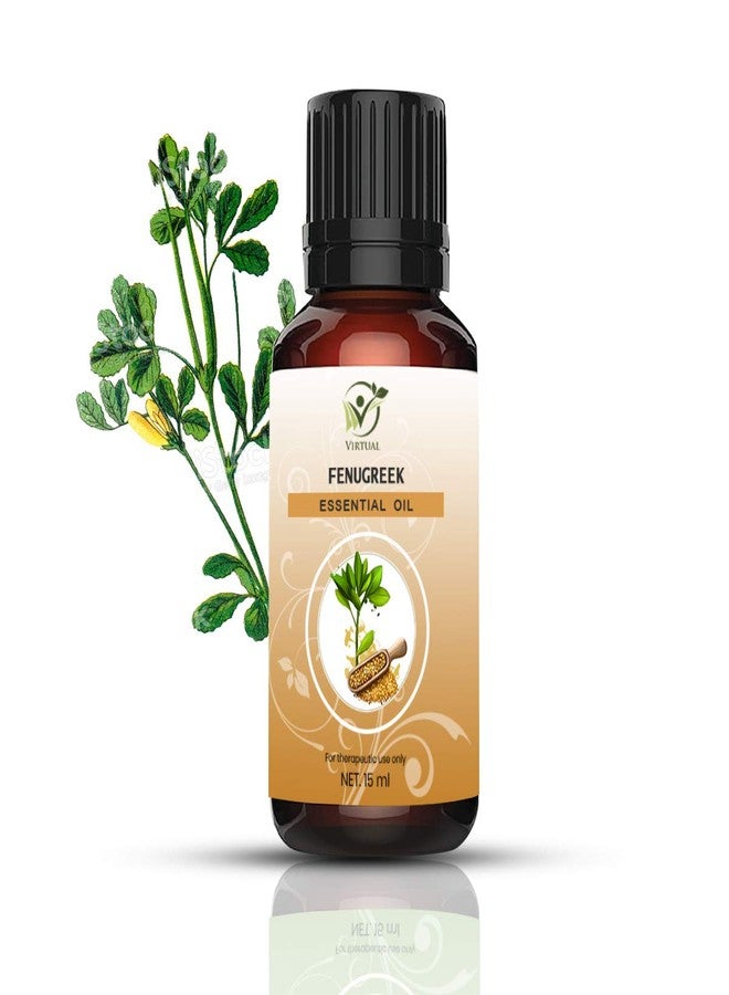 افتراضي زيت الحلبة (ميثي دانا) العطري من فيرتوال، زيت نقي وطبيعي وغير مخفف للتدليك والعناية بالشعر والقشرة وتهيج الجلد وتقليل حب الشباب والعناية بالبشرة (15 مل) - Image 1