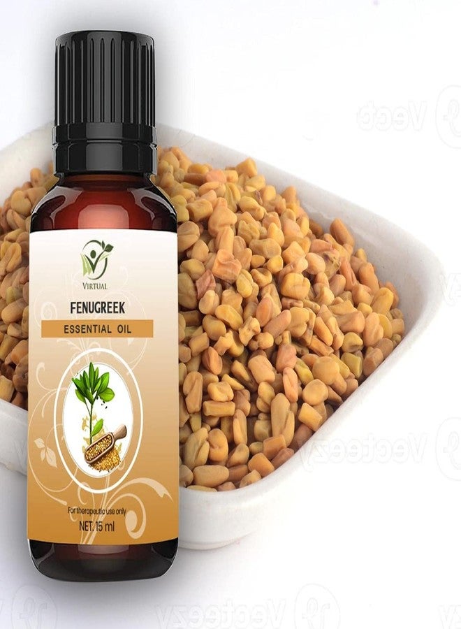 افتراضي زيت الحلبة (ميثي دانا) العطري من فيرتوال، زيت نقي وطبيعي وغير مخفف للتدليك والعناية بالشعر والقشرة وتهيج الجلد وتقليل حب الشباب والعناية بالبشرة (15 مل) - Image 3