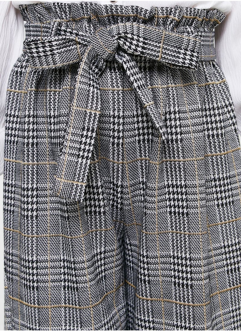Nautinati - Natilene Girls Checked Tailored Easy Wash Regular Fit Parallel Trousers - Image 1