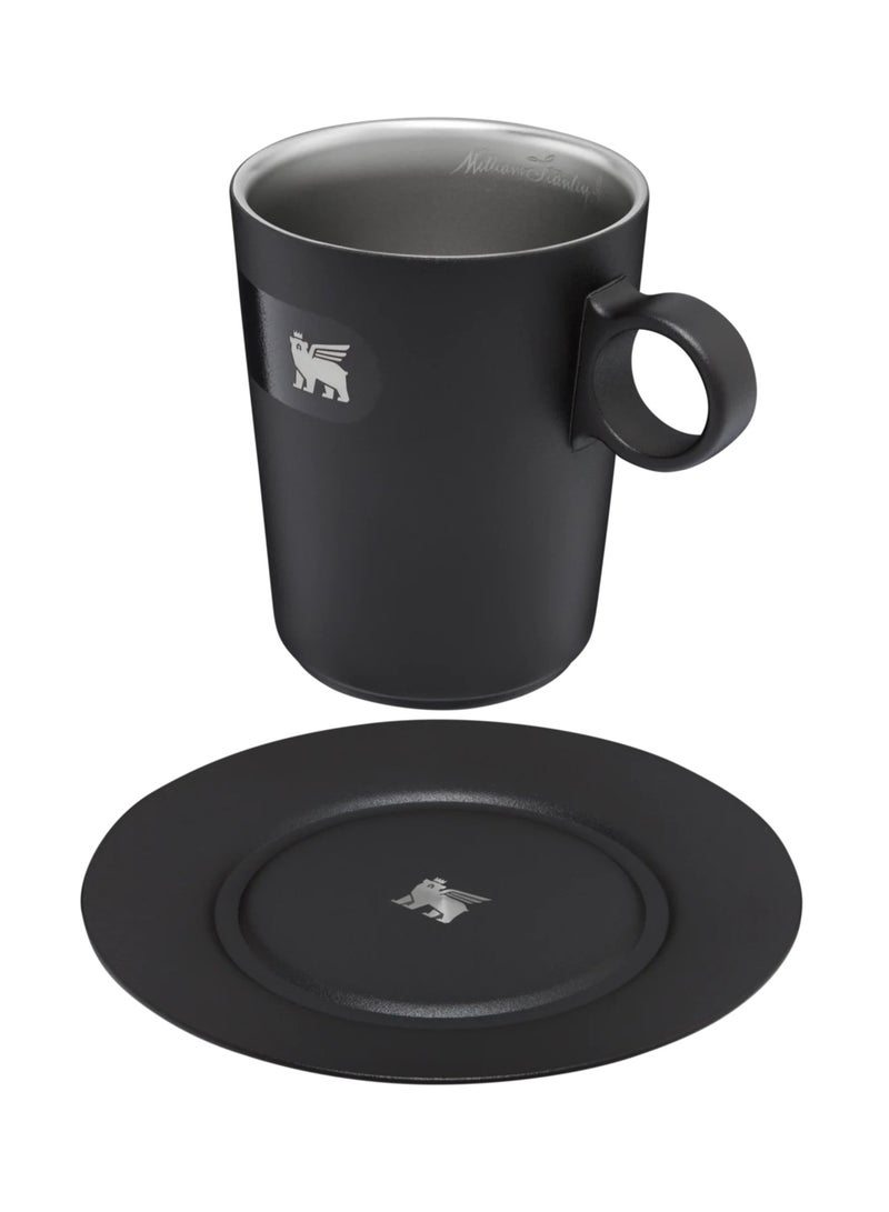 Stanley The DayBreak Café Latte Cup & Stillness Saucer-Black  - Image 3