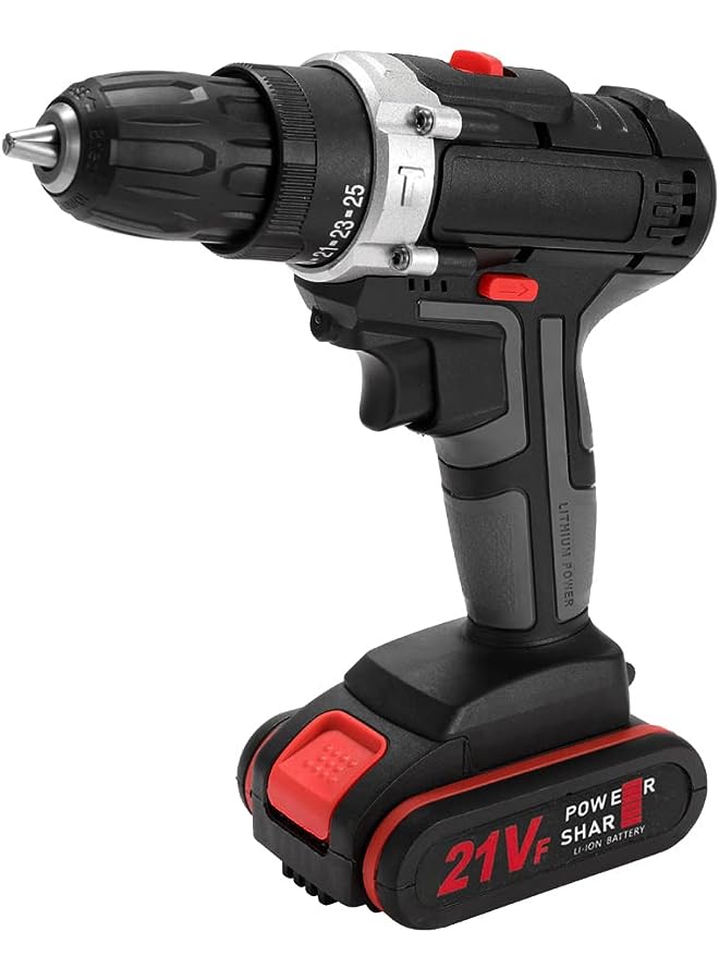 vesus Electric Drill,21V Multifunctional Electric Impact Cordless Drill High-power Liium Battery Wireless Reable Hand Drills Home DIY Electric Power Tools - Image 1