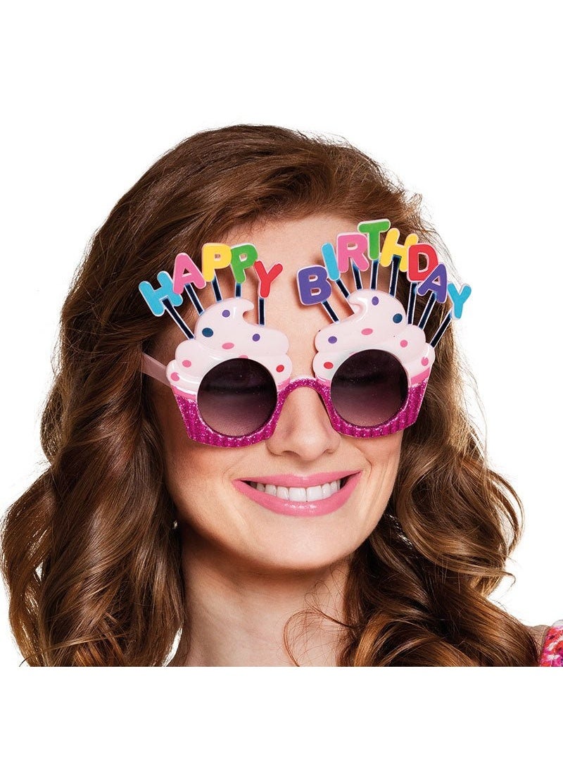 BOLAND Happy Birthday Glasses Pink Glitter - Image 2