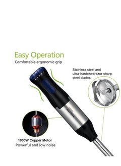sokany 4 In1Hand Blender1000W/5Speeds-(SK-1711-4)  - Image 3