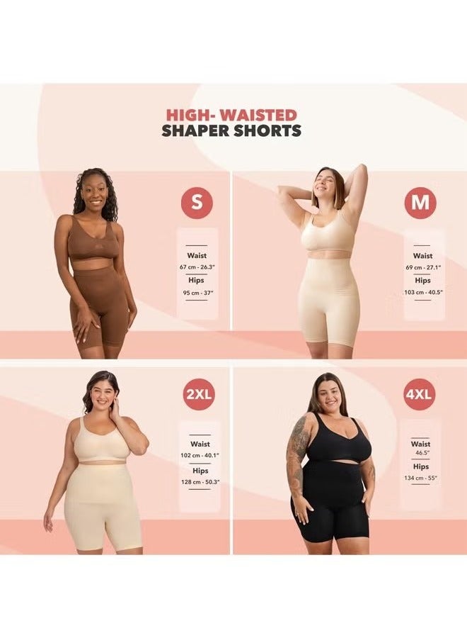 High Waisted Shorts Shapewear for Women Tummy Control Thigh Slimming（XL/XXL) - Image 3