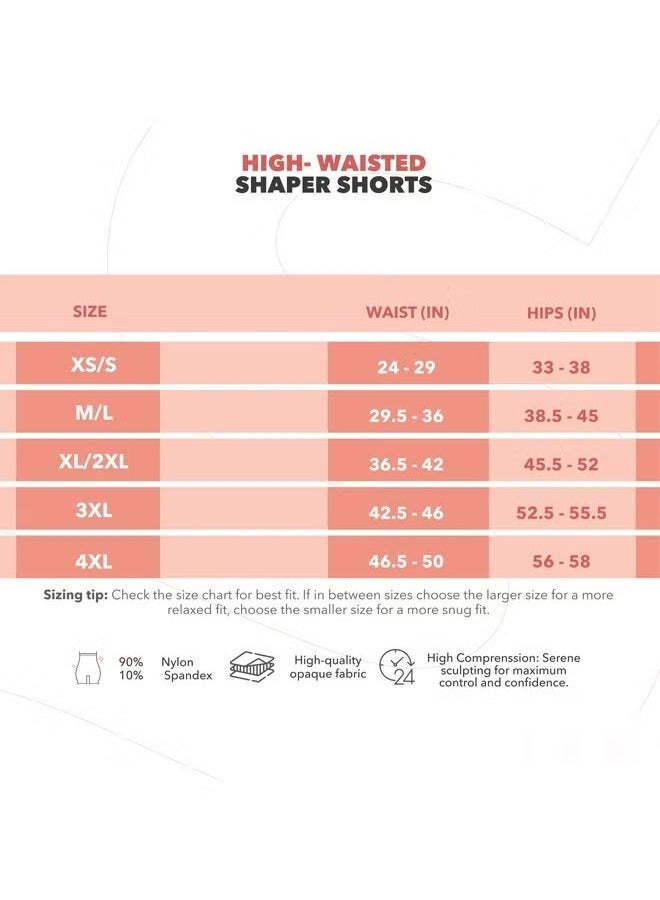 High Waisted Shorts Shapewear for Women Tummy Control Thigh Slimming（XL/XXL) - Image 2