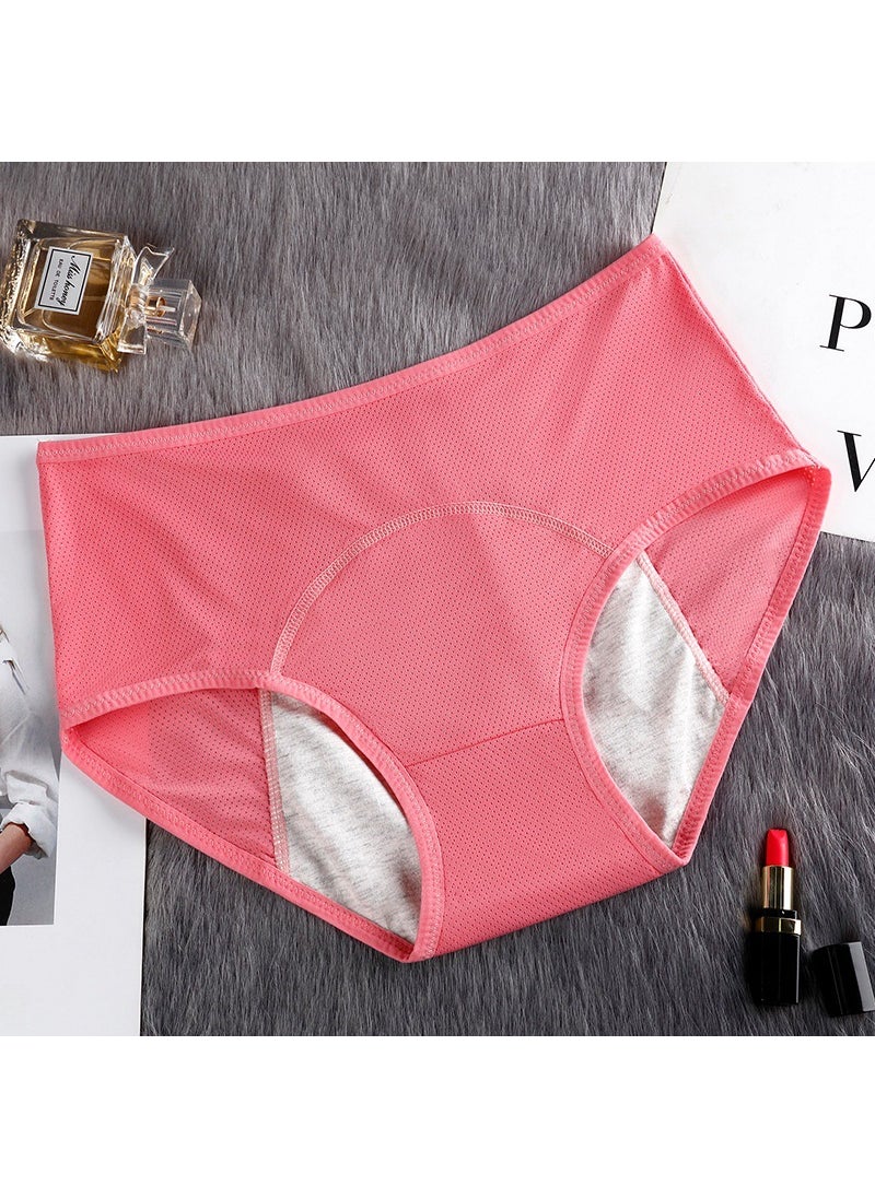 Generic Ladies Leakproof Menstrual Panties High-Waist Sanitary Briefs watermelon red  - Image 1