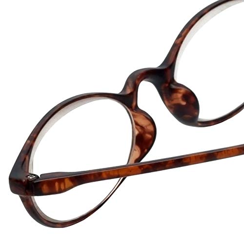Calabria Unisex 719 Flexie Oval Reading Glasses – Tortoise | Lightweight TR90 Flexible Frame | Durable, Bendable Full Rim Readers | Foldable Eyeglasses | Eyewear +1.25 - Image 4