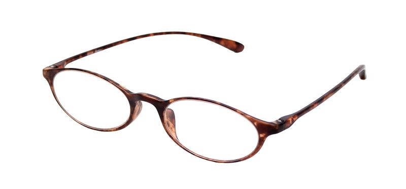 Calabria Unisex 719 Flexie Oval Reading Glasses – Tortoise | Lightweight TR90 Flexible Frame | Durable, Bendable Full Rim Readers | Foldable Eyeglasses | Eyewear +1.25 - Image 1