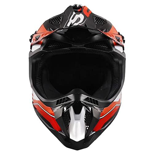 LS2 Helmets MX-Off Road Subverter Evo Arched Helmet (Gloss Black/Red/Silver - Large) - Image 4
