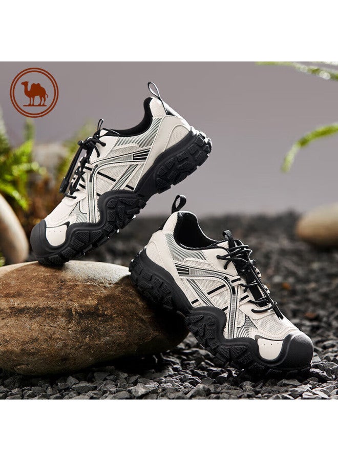 CAMELJEANS Luotuo Brand Women's Outdoor Hiking Shoes, Ugly-cute Shoes, Casual Sneakers, P24a245634, Black And White, Size 39 - Image 1