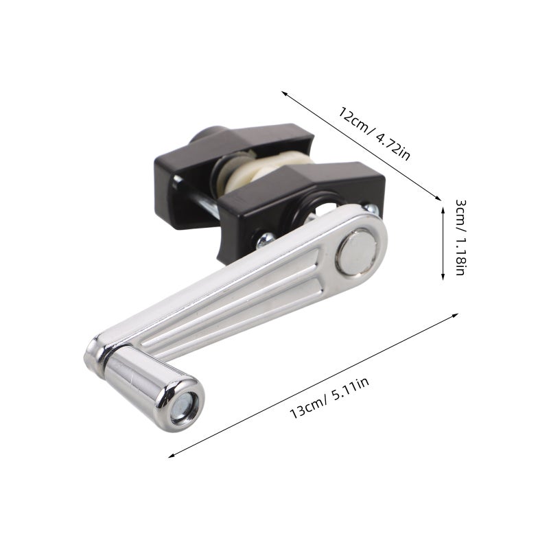 Patio Umbrella Crank Handle Replacement Black Plastic Iron Outdoor Canopy Accessory - Image 2