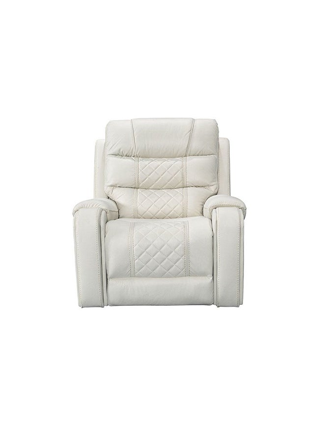 DANUBE HOME Fremont 1-Seater Fabric Glider Recliner Modern Design One Seat Relaxing Chair Comfortable Living Room Furniture L 98 x W 99 x H 104 cm - Beige  - Image 4