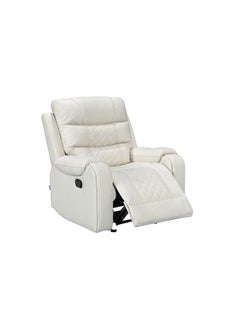 DANUBE HOME Fremont 1-Seater Fabric Glider Recliner Modern Design One Seat Relaxing Chair Comfortable Living Room Furniture L 98 x W 99 x H 104 cm - Beige  - Image 3