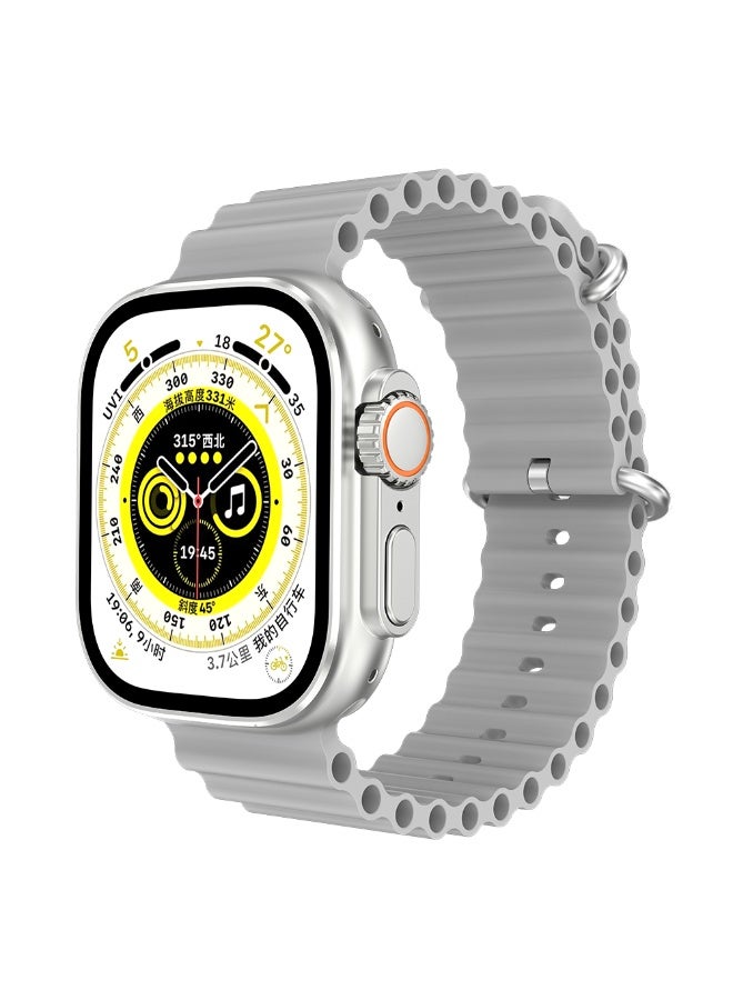 Outbox Ultimate OB08 – 10‑Day Battery | 1.96″ AMOLED Smart Watch, Bluetooth Calling, Heart Rate & SPO₂ Monitor, Sleep & Fitness Tracking, 100+ Sports Modes – Grey | 1-Year Warranty  - Image 1