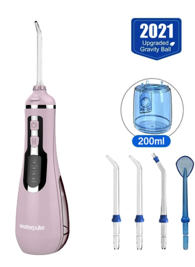 waterpluse Portable Oral Irrigators Water Flosser USB Charging Flosser Cordless V500 - Image 1