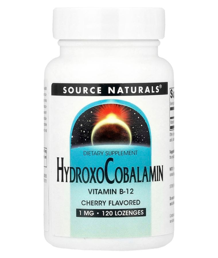 HydroxoCobalamin Vitamin B12 Cherry  1 mg 120 Lozenges