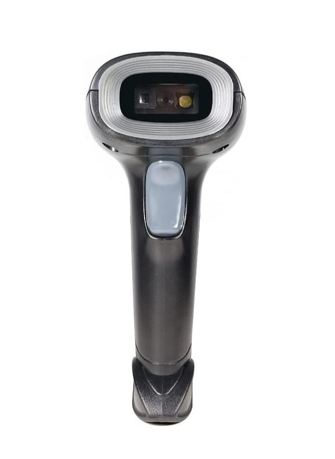 Generic - Handheld Barcode Scanner 1D/2D/QR Code Scanner 2.4G Wireless & USB Wired Bar Code Reader Scanner Compatible with Linux,Android,Mac,Windows, Scanner for Supermarket Retail Library Logistics Warehouse - Image 1