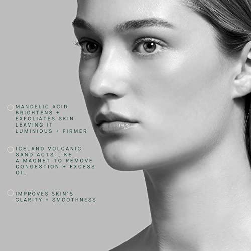 ARCONA Magic Black Ice - Icelandic Volcanic Sand, Black Lava, Charcoal and Mandelic Acid Exfoliate, Purify, Brighten and Decongests Skin - 2 oz. Made In The USA - Image 5