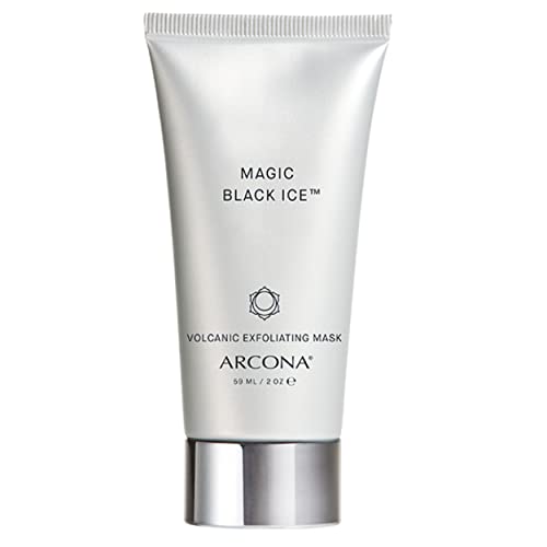 ARCONA Magic Black Ice - Icelandic Volcanic Sand, Black Lava, Charcoal and Mandelic Acid Exfoliate, Purify, Brighten and Decongests Skin - 2 oz. Made In The USA - Image 1