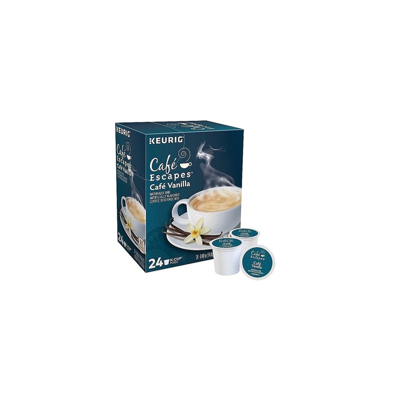 Café Escapes Café Vanilla, Keurig Single-Serve K-Cup Pods, 24 Count - Image 1