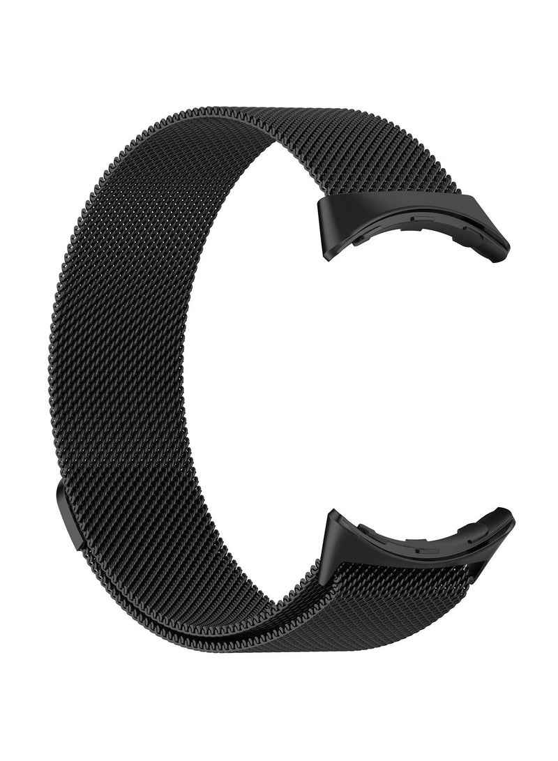 Strap Compatible with Google Pixel Watch 3 45mm Braided Stainless Steel Bracelet Watch Replacement Straps Compatible with Google Pixel Watch 3 45mm (Black) - Image 3