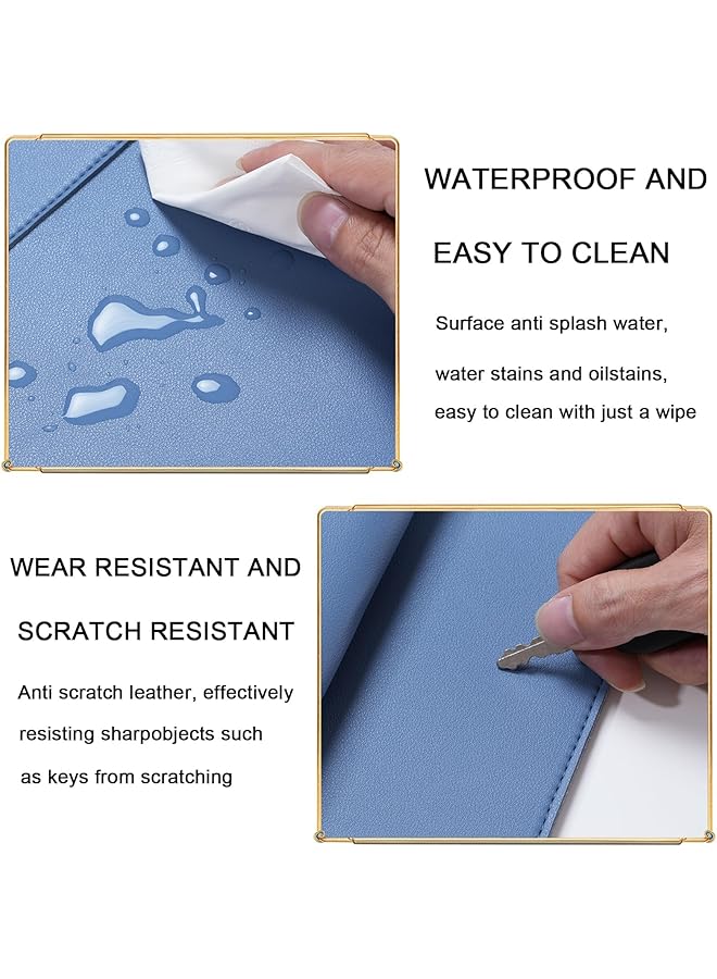erorex 13-14 Inch Tablet Sleeve Bag Case Notebook Carrying Case Fits Macbook Pro M2 14 Inch 13 Inch M2 M1 Pro Air 13.6 Inch M2 2022 Surface Pro 9 8 13 Inch Gray Blue  - Image 4