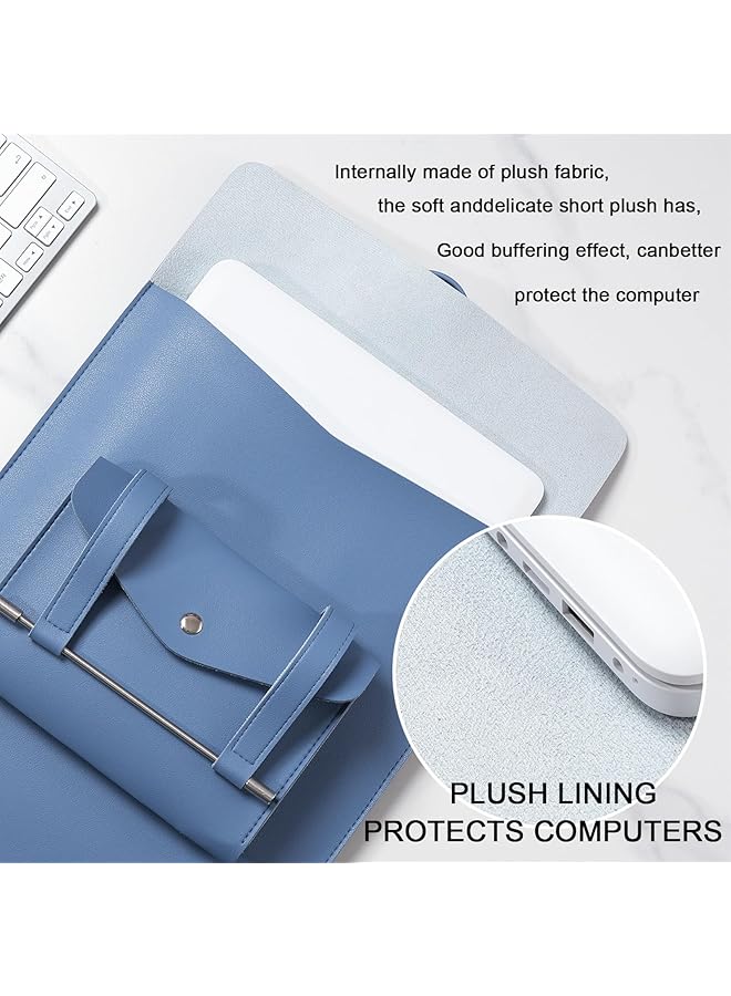 erorex 13-14 Inch Tablet Sleeve Bag Case Notebook Carrying Case Fits Macbook Pro M2 14 Inch 13 Inch M2 M1 Pro Air 13.6 Inch M2 2022 Surface Pro 9 8 13 Inch Gray Blue  - Image 5