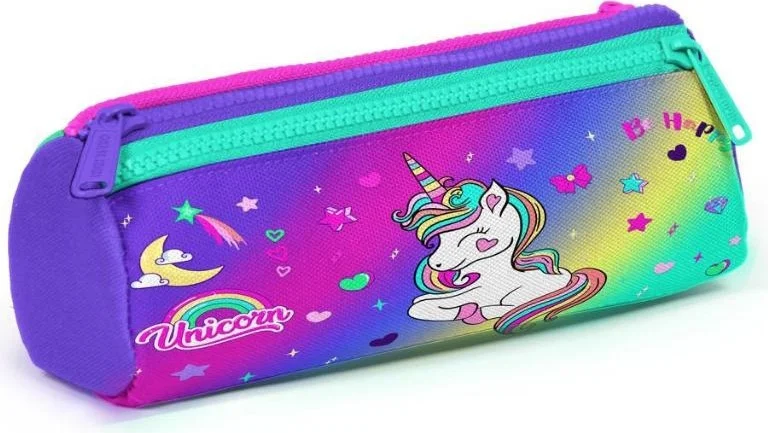 CORAL HIGH Kids Lavender Water Green Unicorn Patterned Trolley 2-Piece Bag Set GOSET0223929