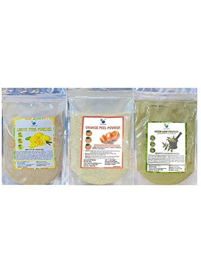 QYKKARE - Premium Clean & Clear Skin Powder Combo Of 3 For Acne Prone Skin 300 Grams - Image 1