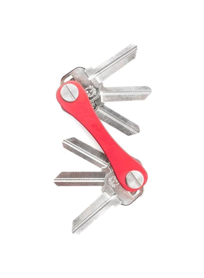 نيبمينينت حمالة مفاتيح متعددة الاستخدامات أحمر/فضي