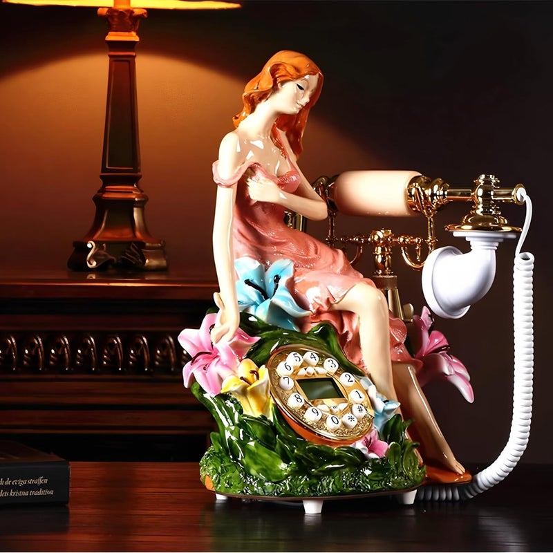 TelPal Basic Corded Telephone with Caller ID,Modern Landline Phone Pretty Unique Design, Decorative Wired Phone Systems for Home, Office and Shops - Image 4
