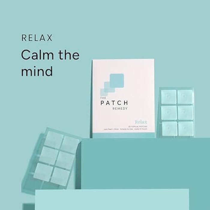 The Patch Remedy Relax Patch | L-Theanine, Lemon Balm, Valerian, Ashwagandha, Passionflower | 30 Patches - Image 3