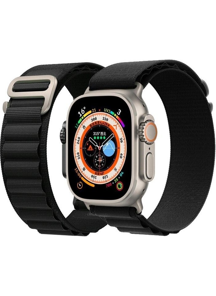 Loges - Apple Watch 42/44/45MM Alpine Loop Adjustable Mesh Fabric Premium Band Strap - Image 1