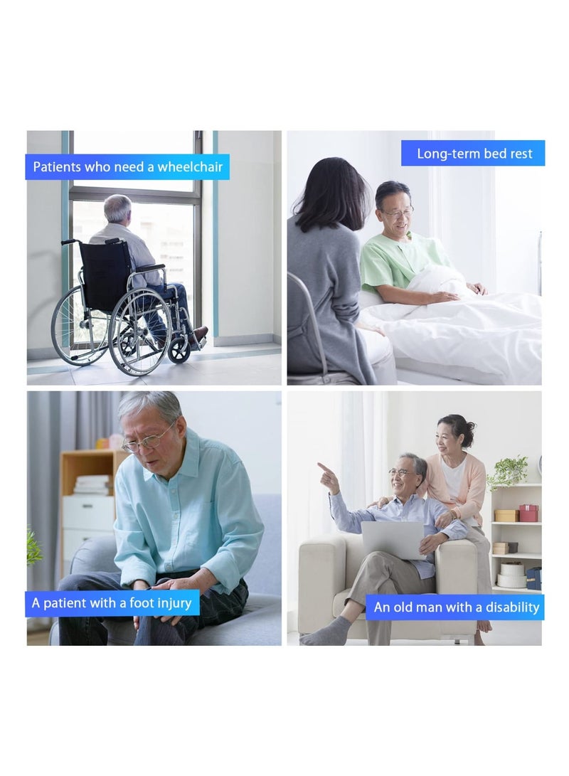 Zikra Wheelchair Harness Belt, Adjustable Buckle Strap Seat Belt Geriatric Armchair Seatbelt, Non-Slip Half Vest Seatbelt Thick Safety for Elderly People Patients Disabled, Prevent Tilting Falling - Image 5