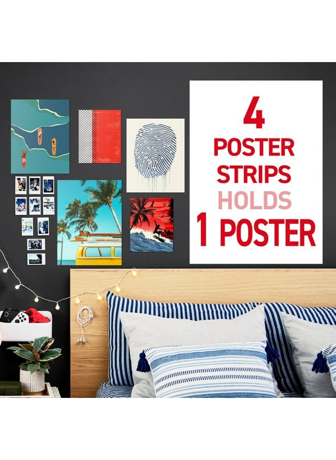 Command Command Poster Strips, Damage Free Hanging Poster Hangers, No Tools Wall Hanging Strips for Posters, 60 White Command Adhesive Strips  - Image 3