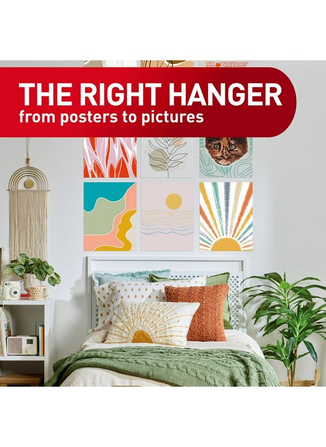 Command Command Poster Strips, Damage Free Hanging Poster Hangers, No Tools Wall Hanging Strips for Posters, 60 White Command Adhesive Strips  - Image 5