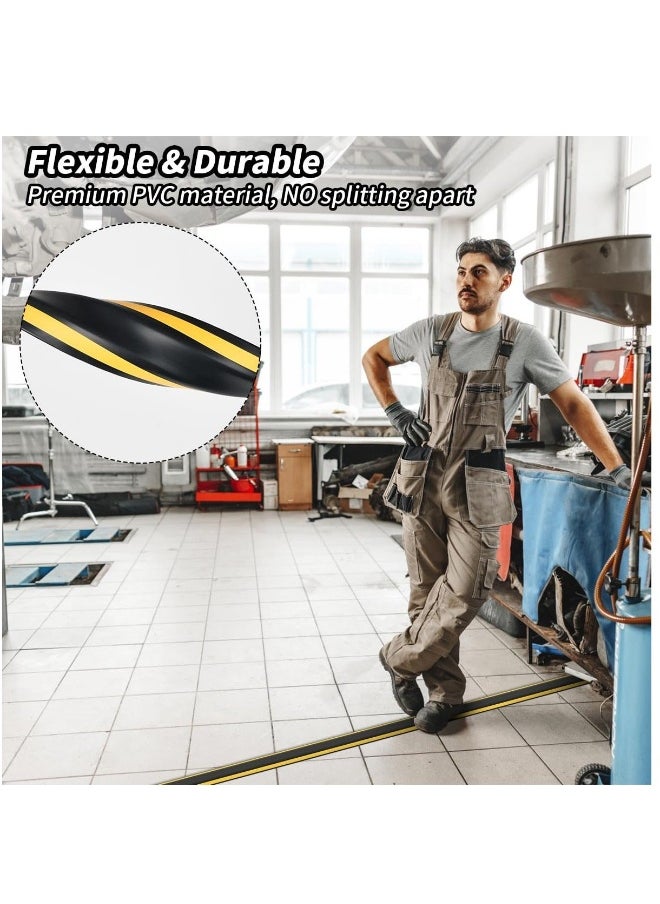 Generic - Floor Cable Cover, Outdoor Cable Protector, Self-Adhesive Wire Cover for Cables, Rubber Cable Floor Cover For Office Factories Garages Cords Protection On Floor Wall, 2M - Image 1