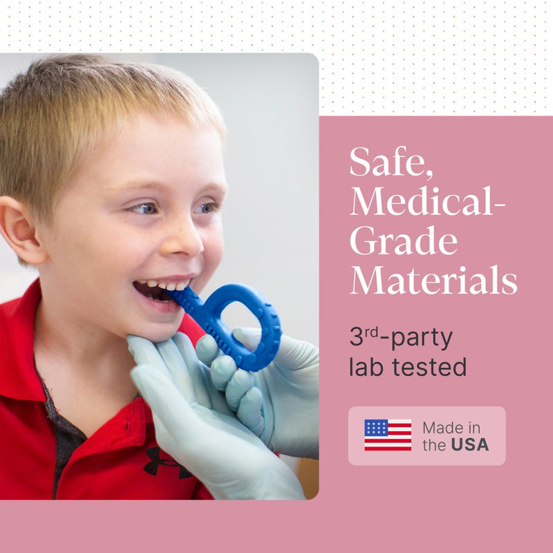 ARK Textured Grabber Sensory Chew, Sensory Toys for Kids and Adults, Chewy Fidget for Autism, ADHD, SPD, Anxiety, Medical-Grade Oral Motor Therapy Tools, Standard, Softest, Magenta - Image 4