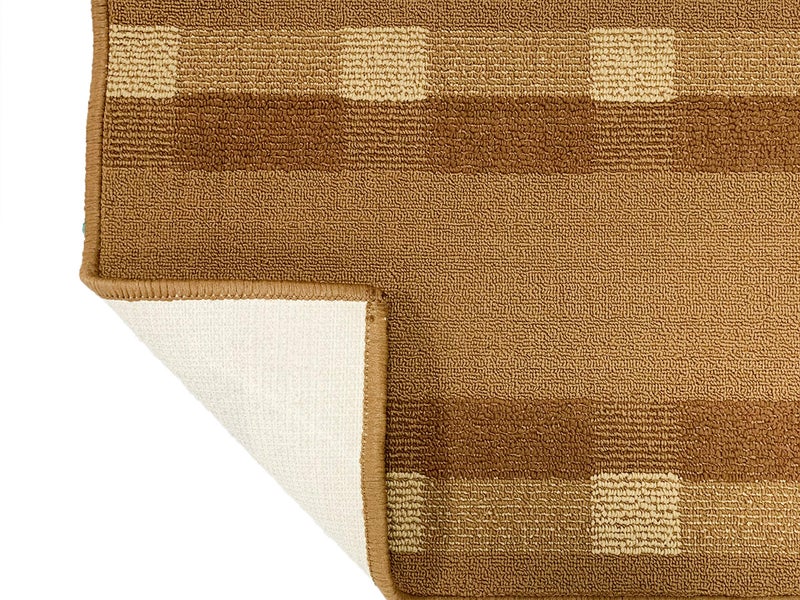 Status Contract Status Luxury Premium Design Door Mats in Kitchen Home Bedside Living Office Restaurant Entrance Area Anti Slip Floor Mat Washable (18x28 inch) or (45x 70cm) (Cuba_Beige) - Image 3