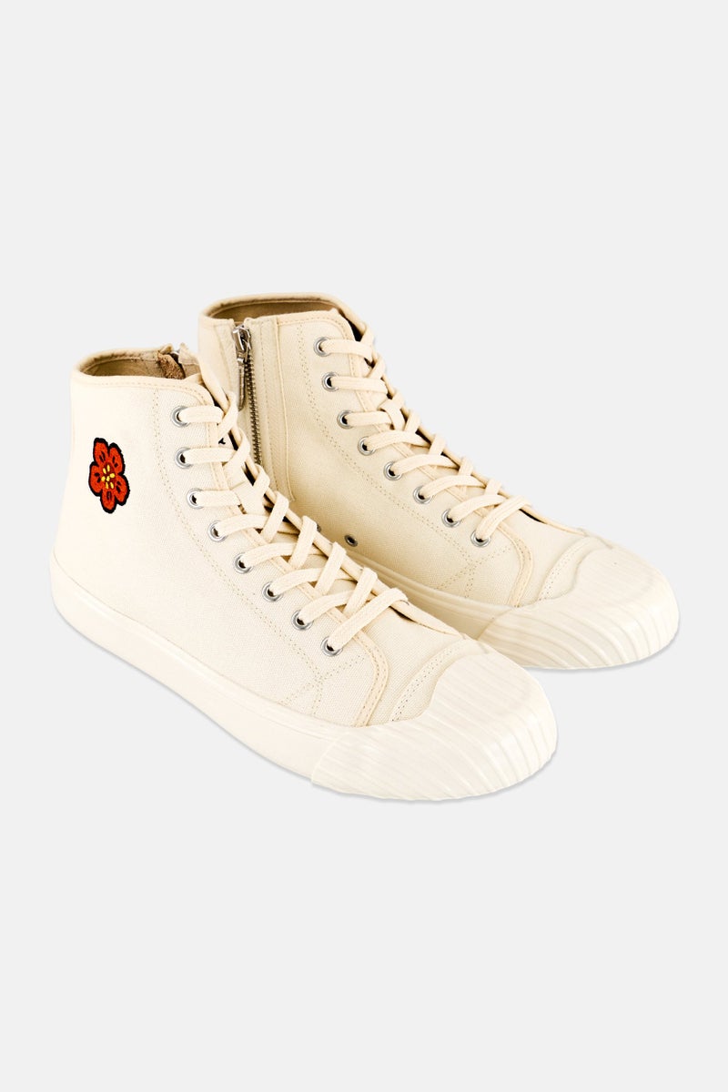 Kenzo Men Lace Up Casual Shoes, Off White  - Image 1