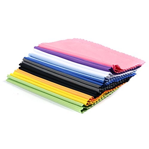ColorYourLife 20-Pack Microfiber Cleaning Cloths for Smart Phones, Laptops, Tablets, Lenses, LCD Monitor, TV, Camera, Eyeglasses, Optics Etc - Image 3