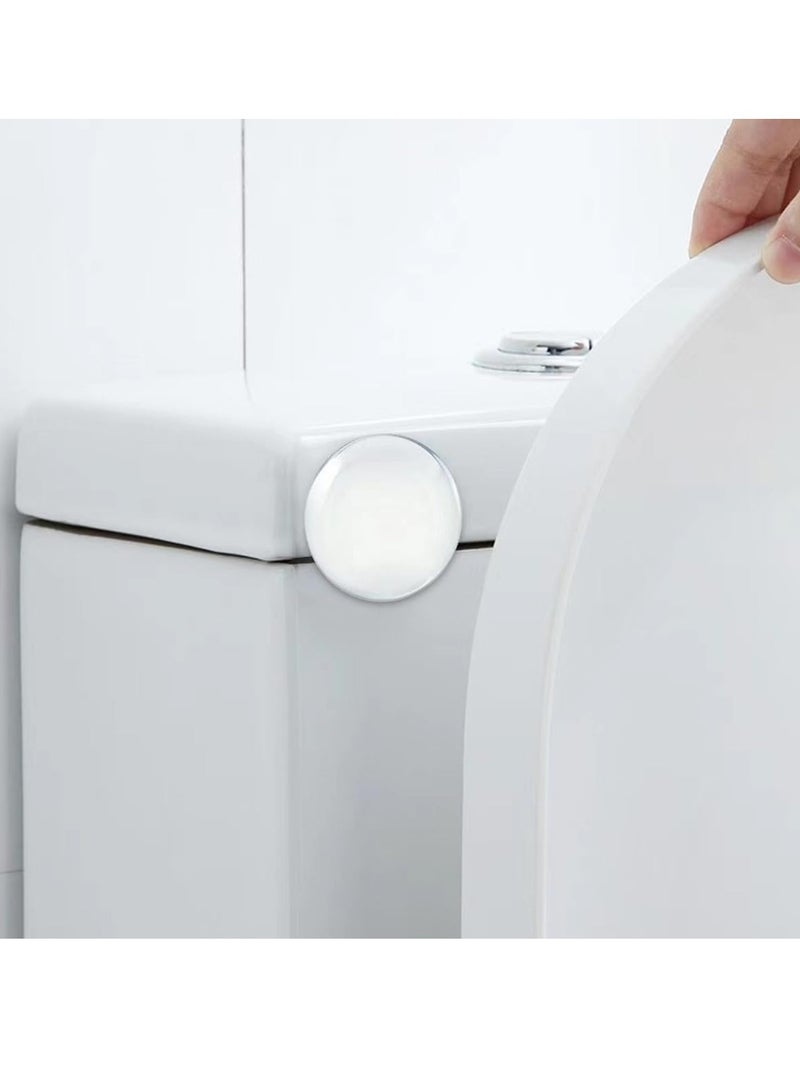 VIUAUAX أقوى طقم سدادة مقبض باب حائط 2 بوصة. 6 قطع من مقبض مطاطي شفاف، وسادة واقي حائط مستديرة. واقي الباب الواقي للحائط كاتم للصوت. لاصق ذاتي - Image 5