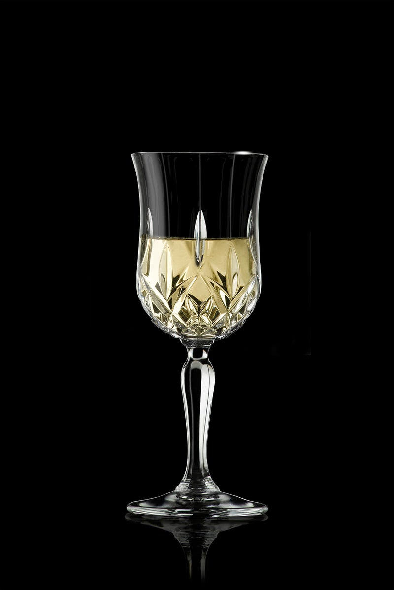 Barski Wine Glass - Goblet - Red Wine - White Wine - Water Glass - Stemmed Glasses - Set of 6 Goblets - Crystal like Glass - 5.4 oz. Beautifully Cut Designed Made in Europe - Image 3