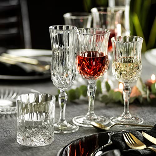 Barski Wine Glass - Goblet - Red Wine - White Wine - Water Glass - Stemmed Glasses - Set of 6 Goblets - Crystal like Glass - 5.4 oz. Beautifully Cut Designed Made in Europe - Image 5