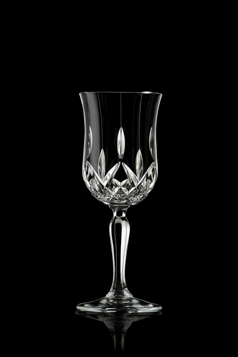 Barski Wine Glass - Goblet - Red Wine - White Wine - Water Glass - Stemmed Glasses - Set of 6 Goblets - Crystal like Glass - 5.4 oz. Beautifully Cut Designed Made in Europe - Image 4