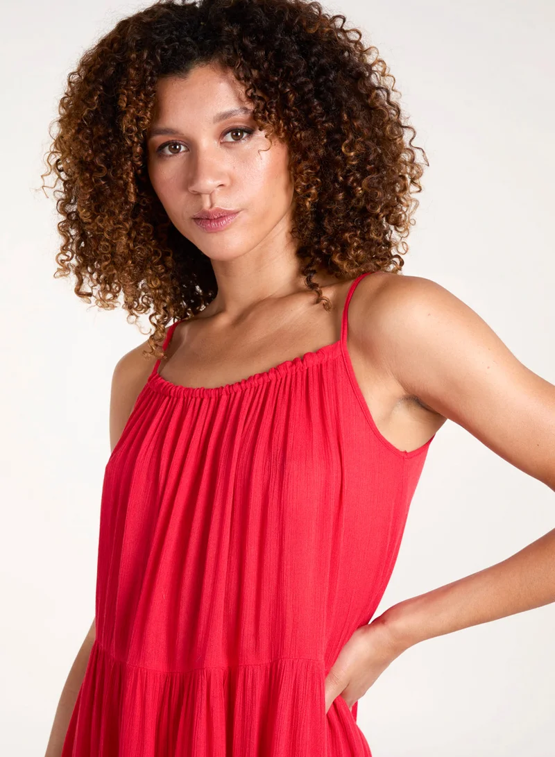 Blue Vanilla Tiered Cami Mini Dress