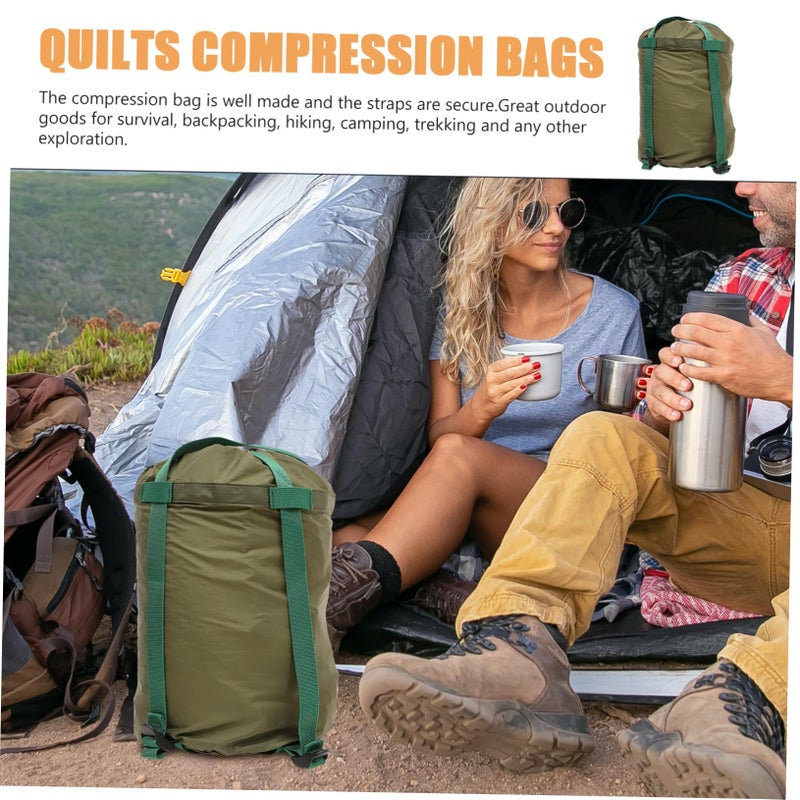 Portable Compression Bag for Sleeping Bags Clothes 20x46cm Nylon Drawstring Stuff Sack - Image 4